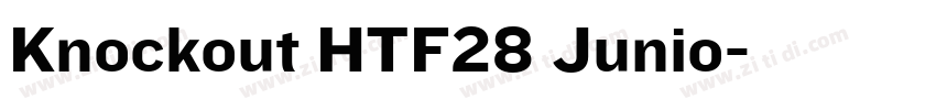Knockout HTF28 Junio字体转换